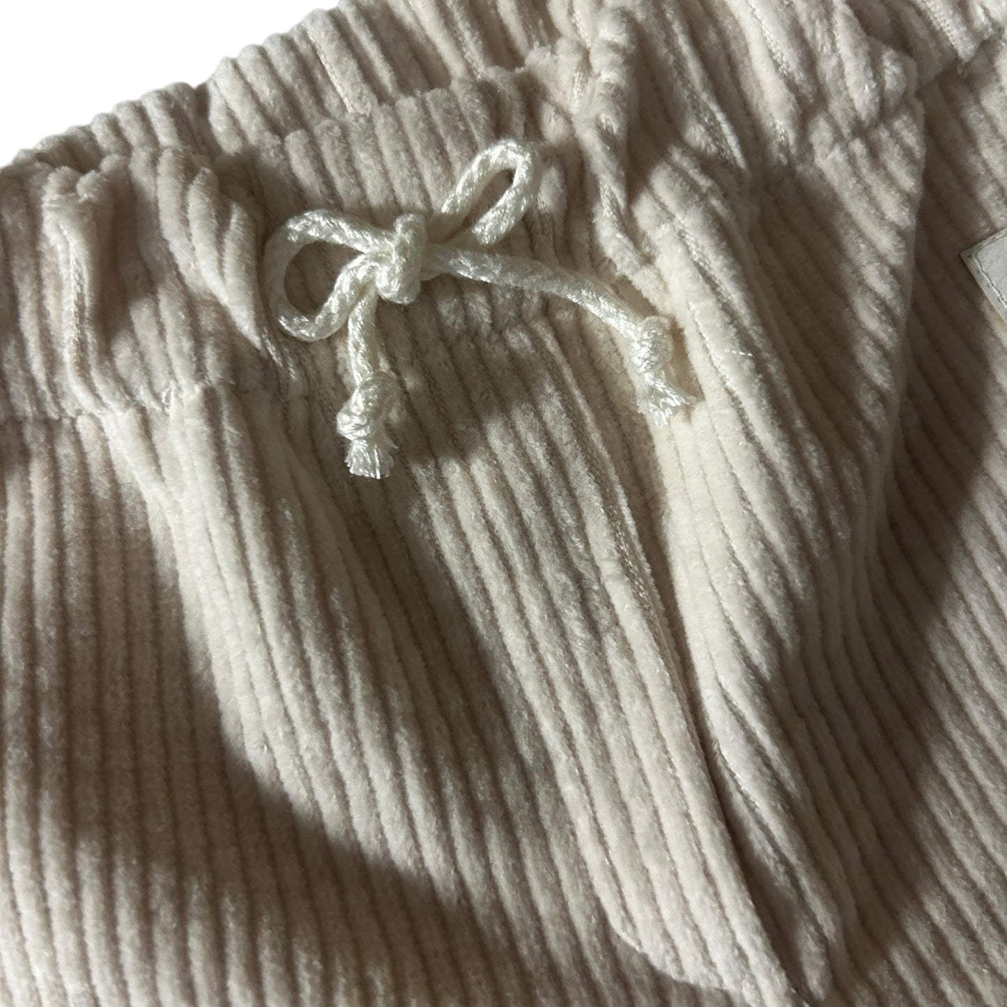 Hose kurz Baumwoll-Breitcord hellbeige