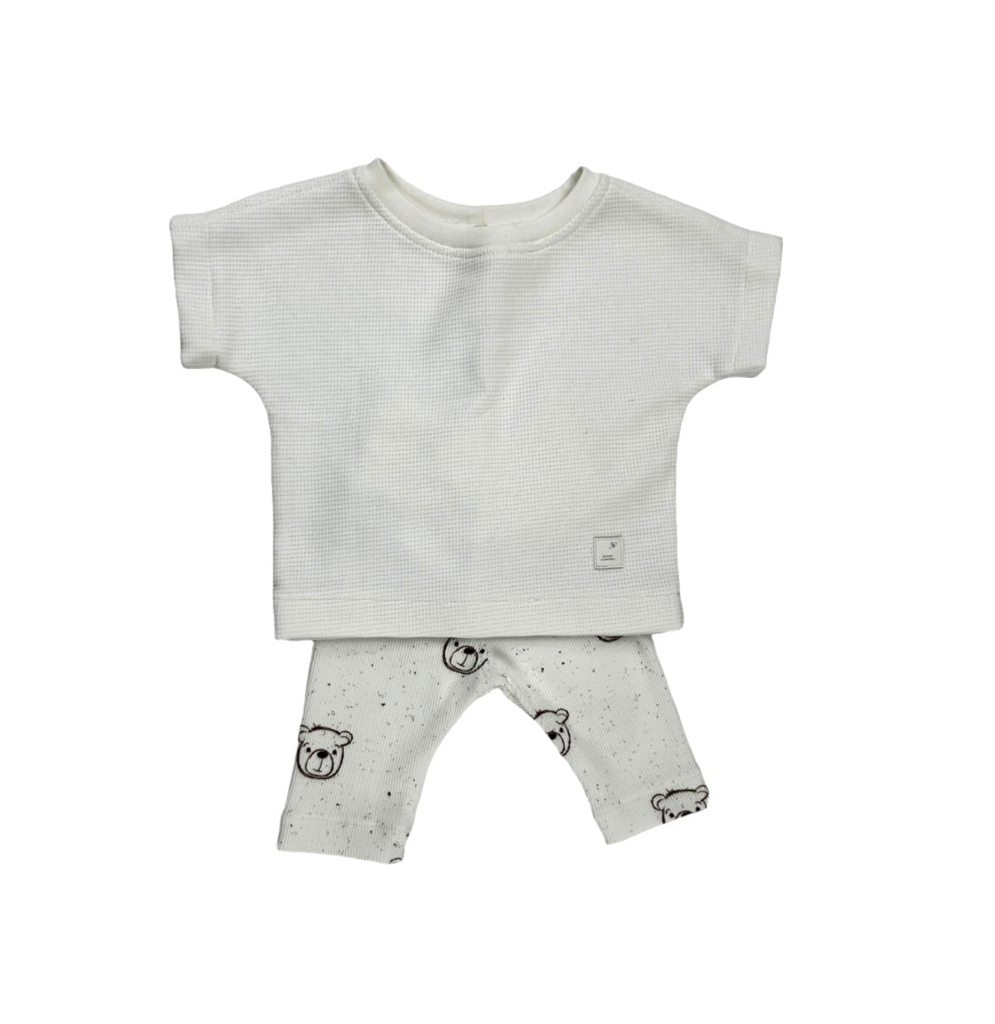 Leggins Rib Jersey Dekor Bär