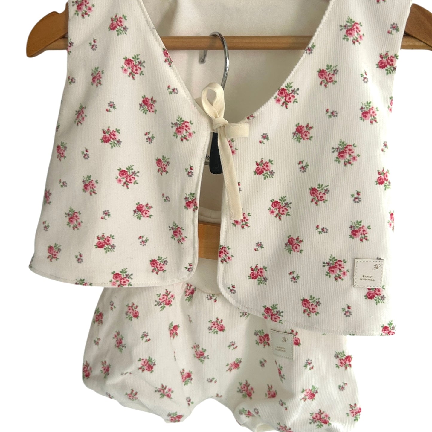 Weste Babycord floral