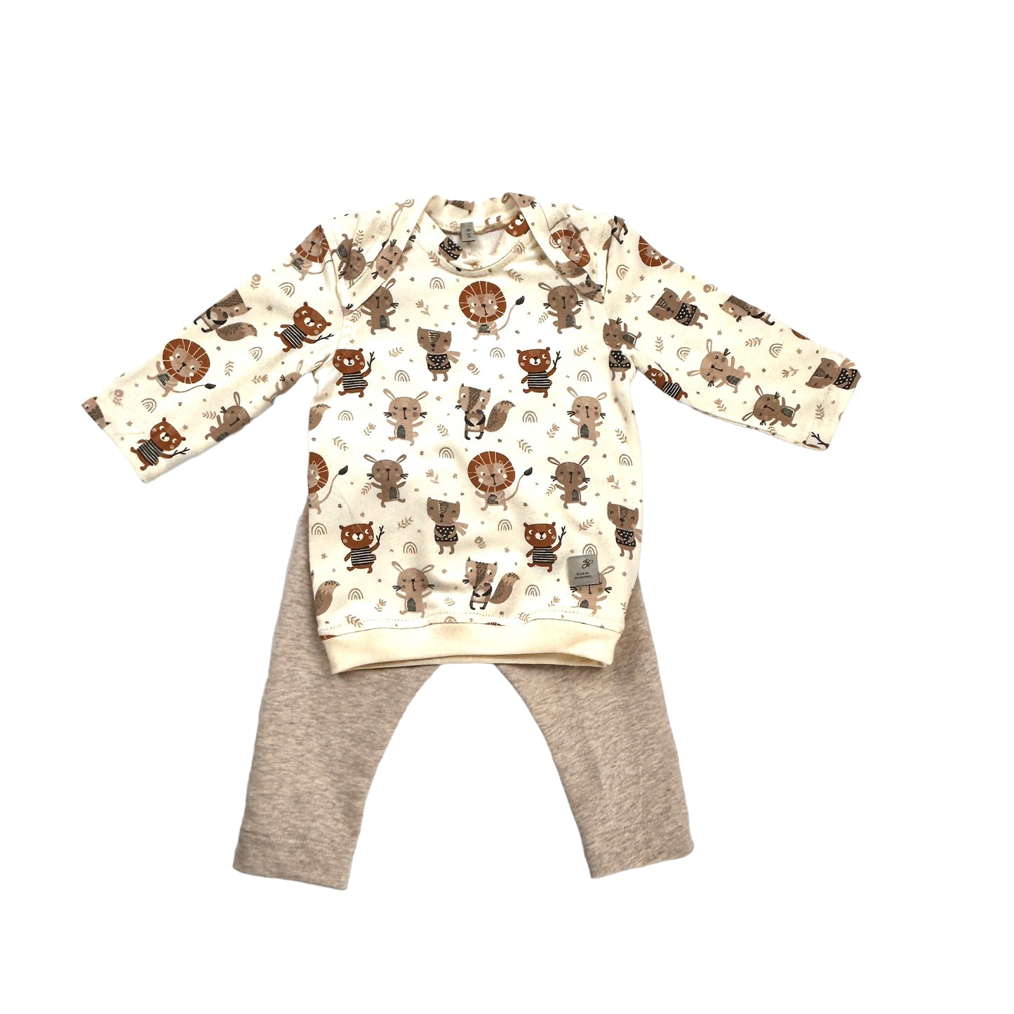 Basic Shirt amerikanisch Jersey Dekor Animals