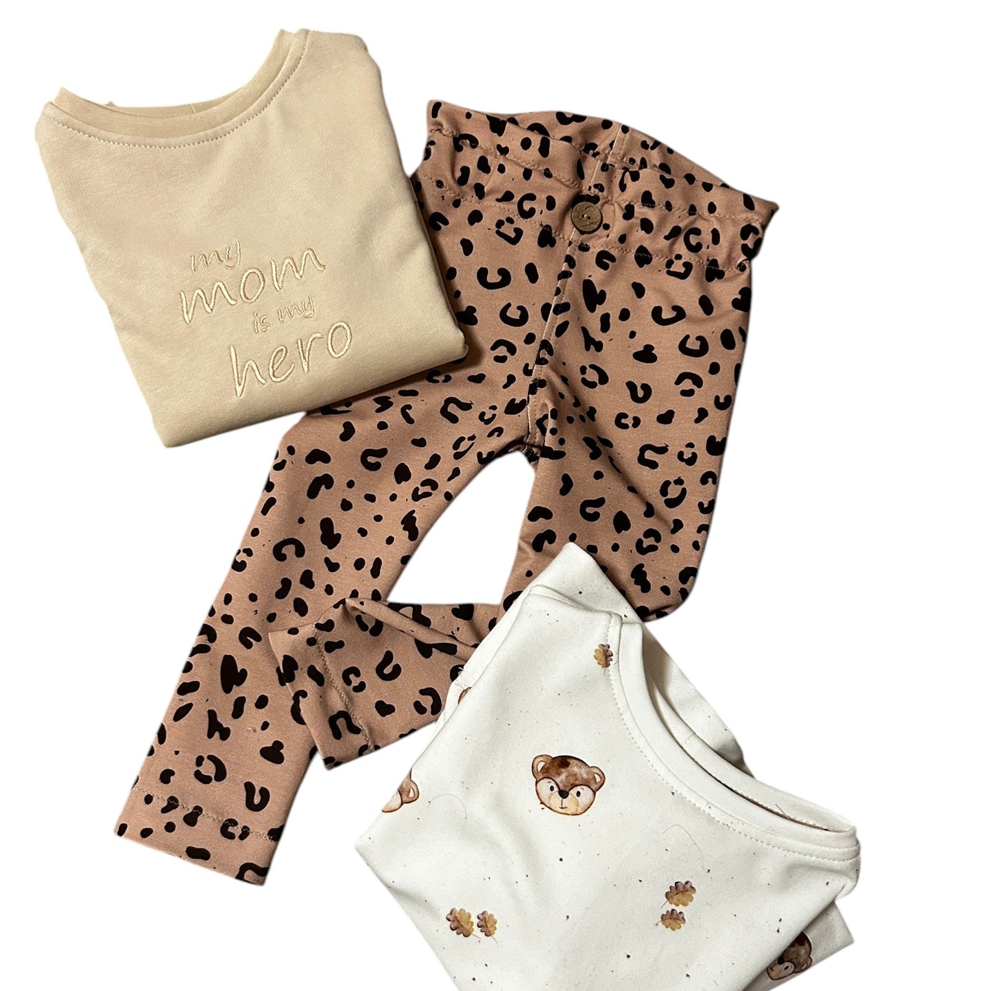 Leggins French Terry Dekor Leo Gummibuendchen