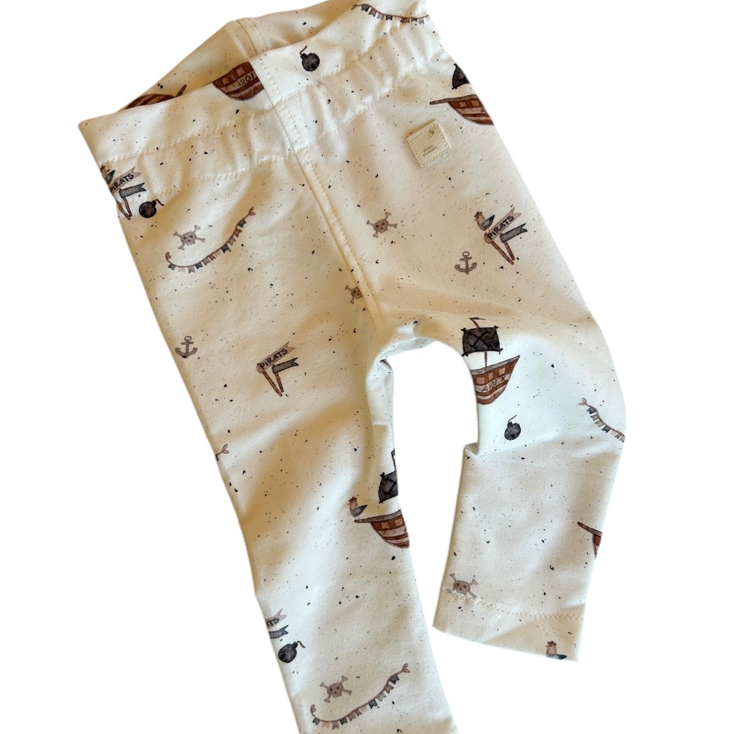 Leggins French Terry Dekor Piraten Gummibund