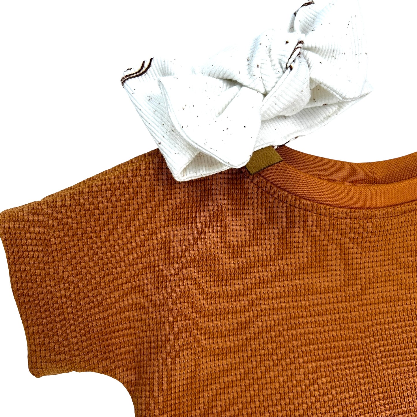 Shirt Waffeljersey Karamell