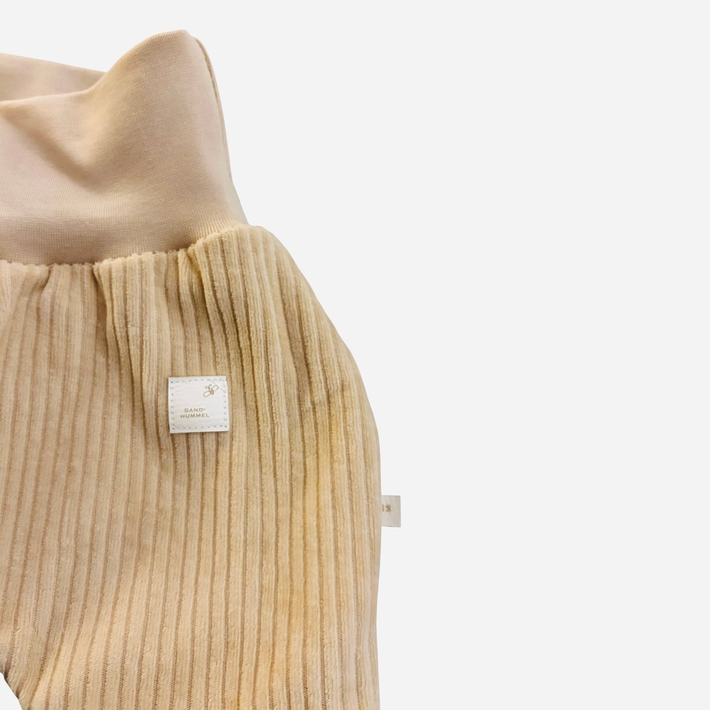 Hose lang Cord-Nicky gefüttert beige