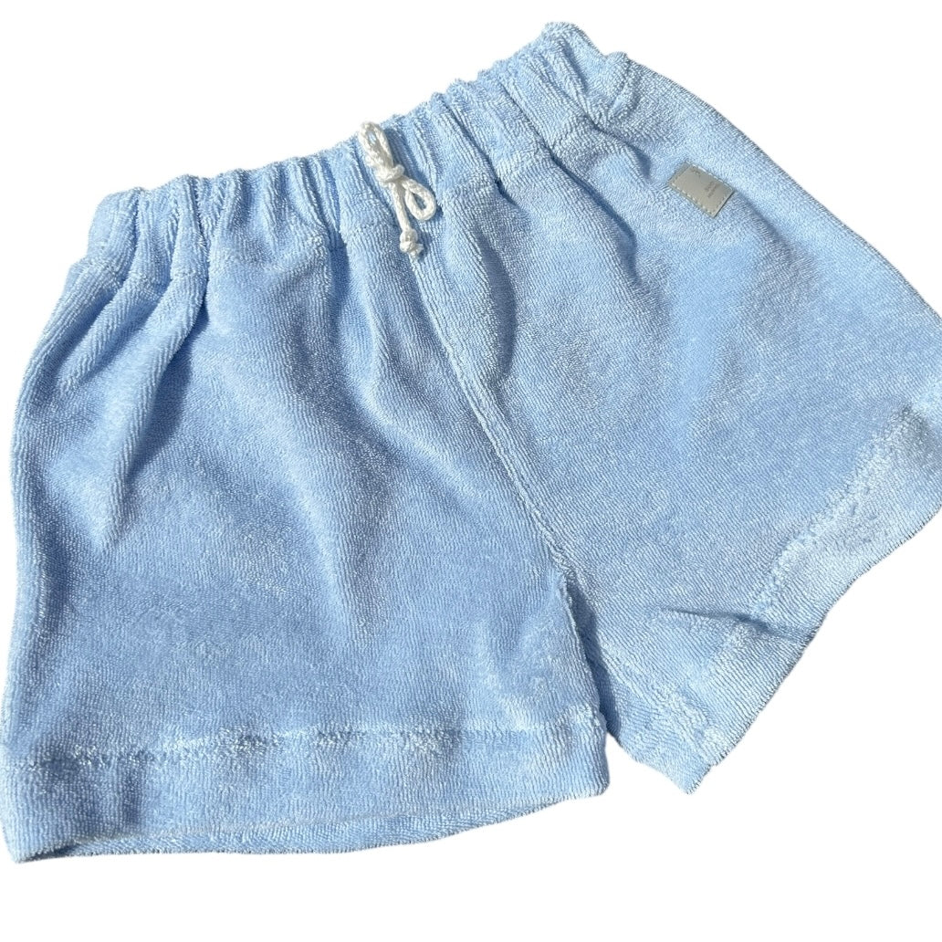 Hose kurz Frottee hellblau