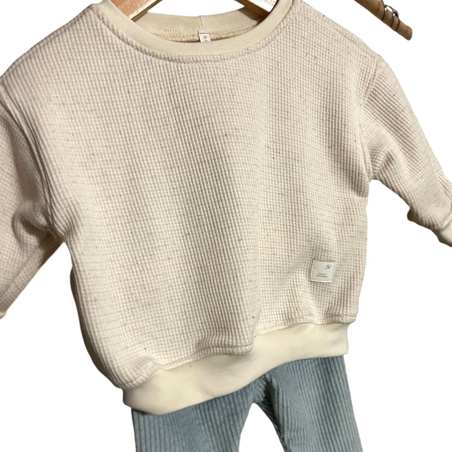 Pullover Baumwolle-Leinen hellbeige
