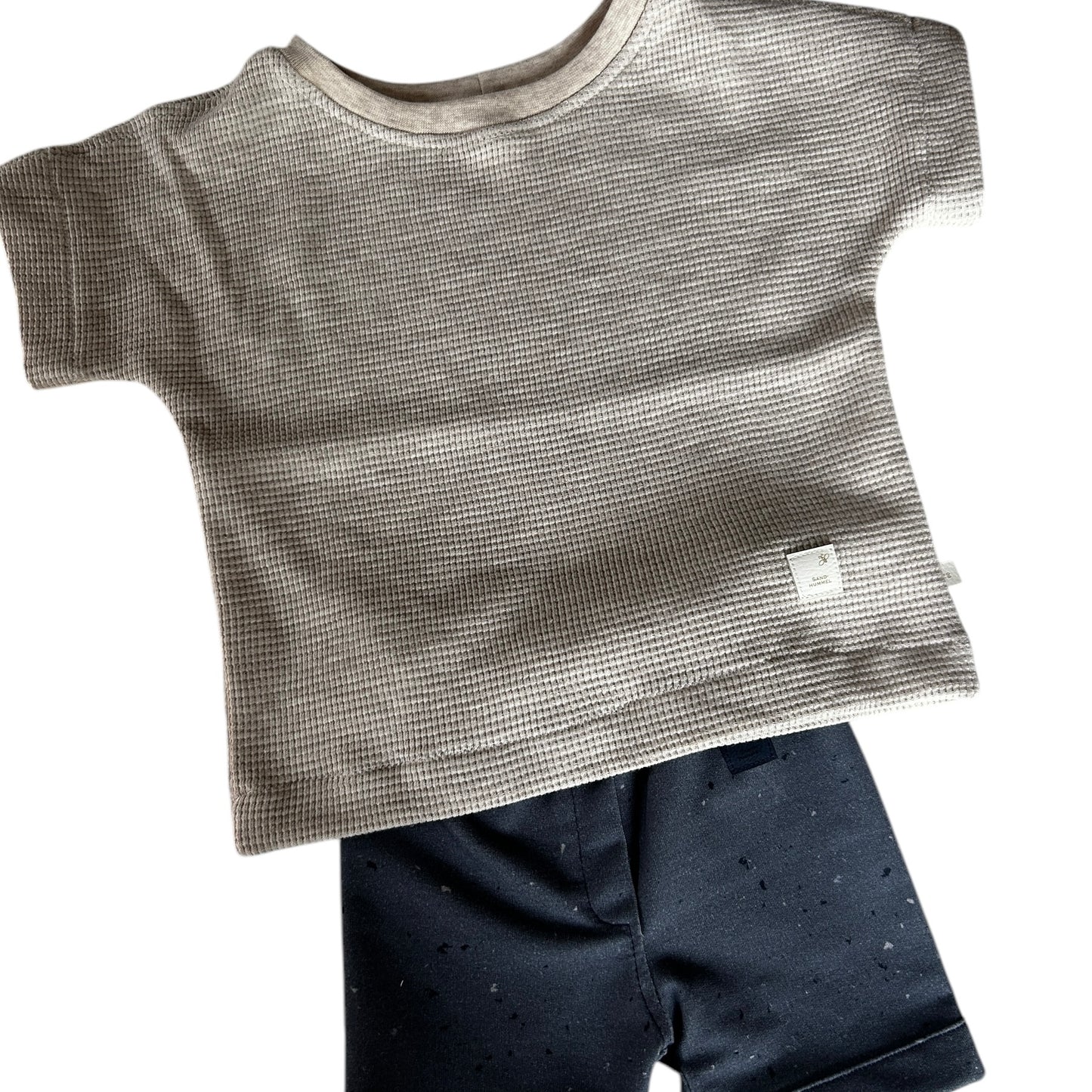 Shorts French Terry Dekor Blue Konfetti