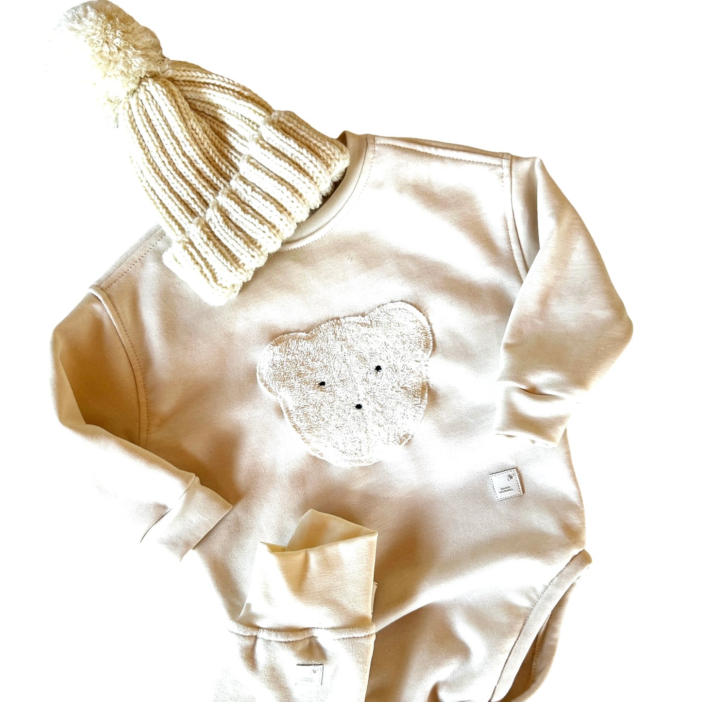 Romper Sweat mit Applikation Bär