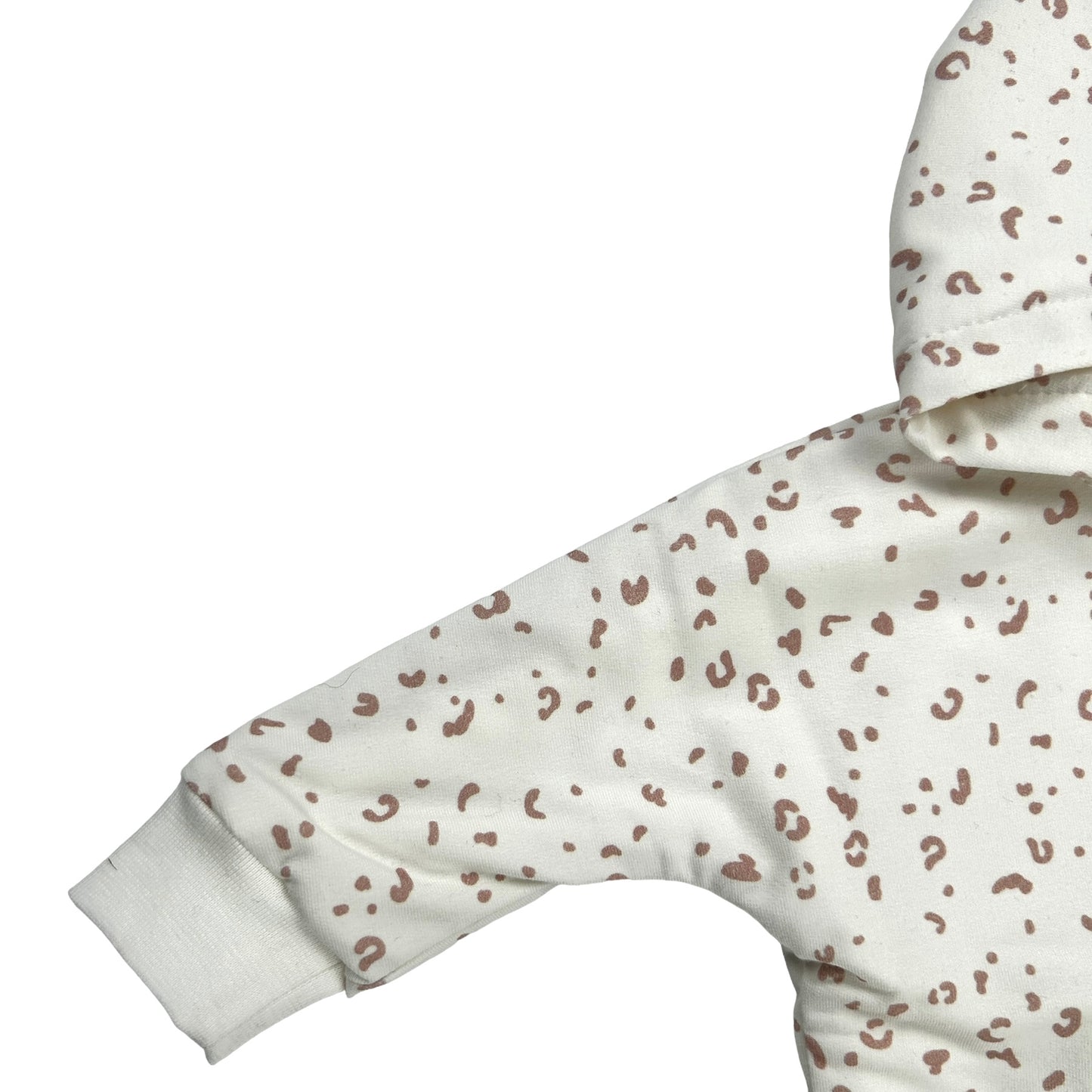 Sweat Jacke rosa Dekor Leo