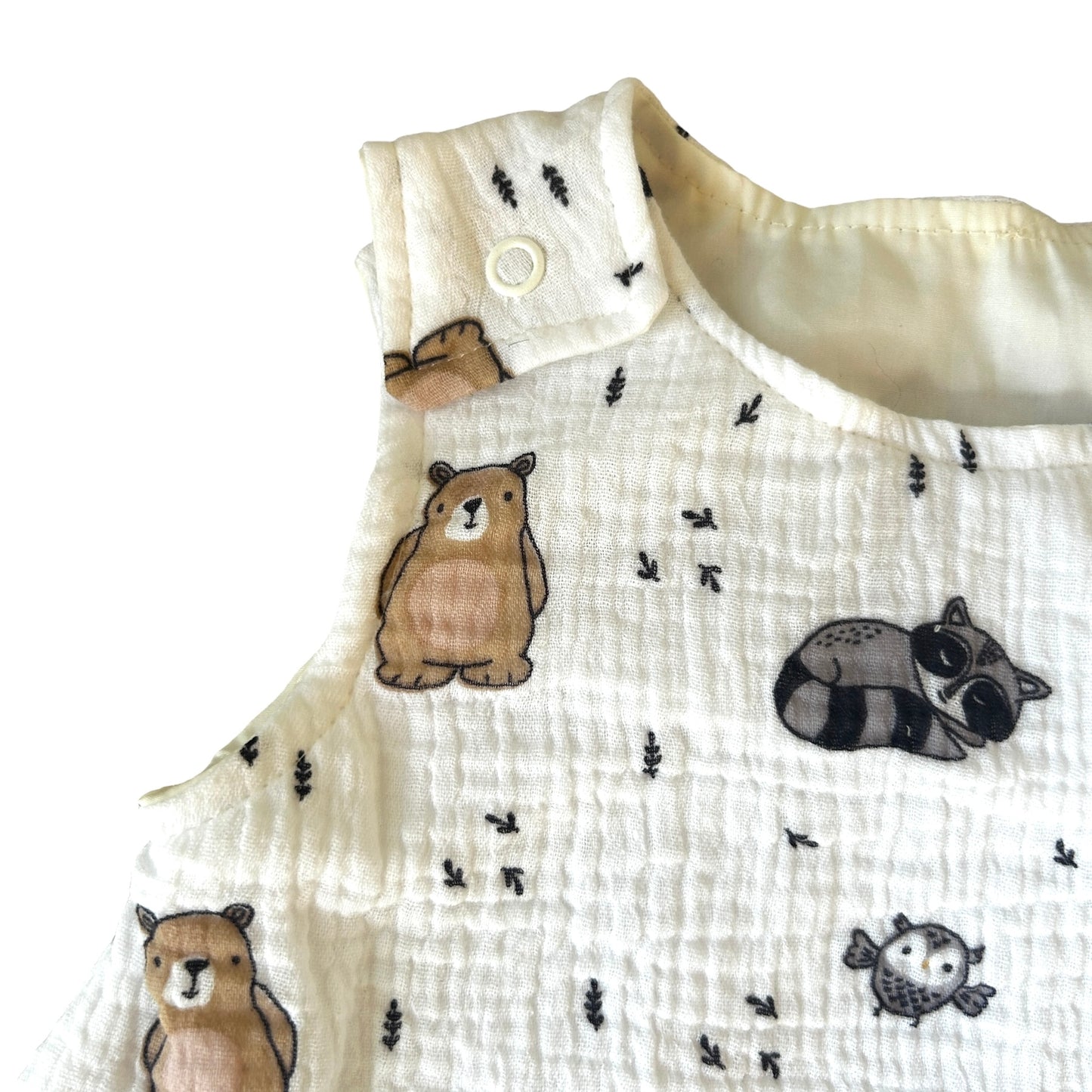 Schlafsack Sommer Musselin/Popelin gefüttert Dekor Animals