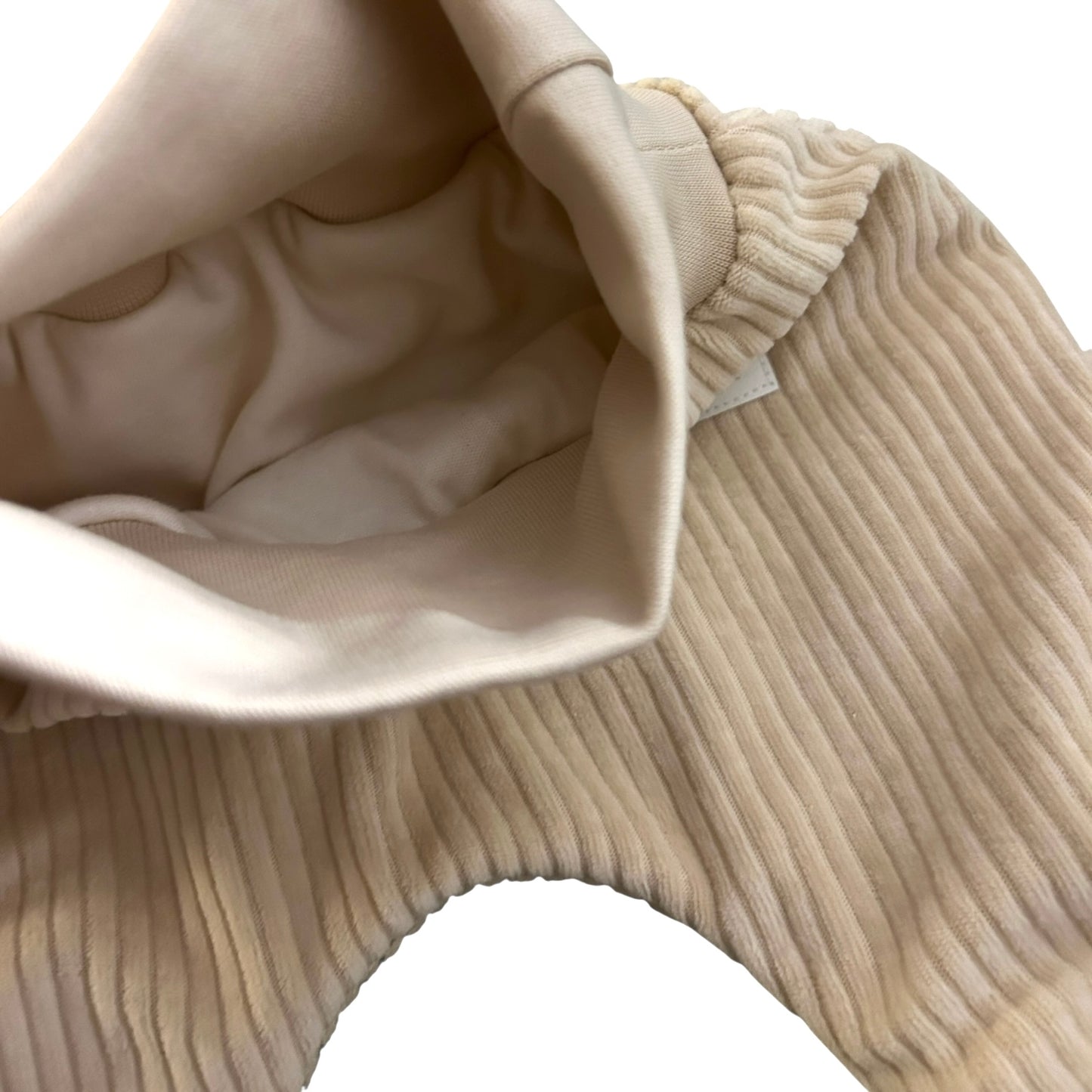 Hose lang Cord-Nicky gefüttert beige