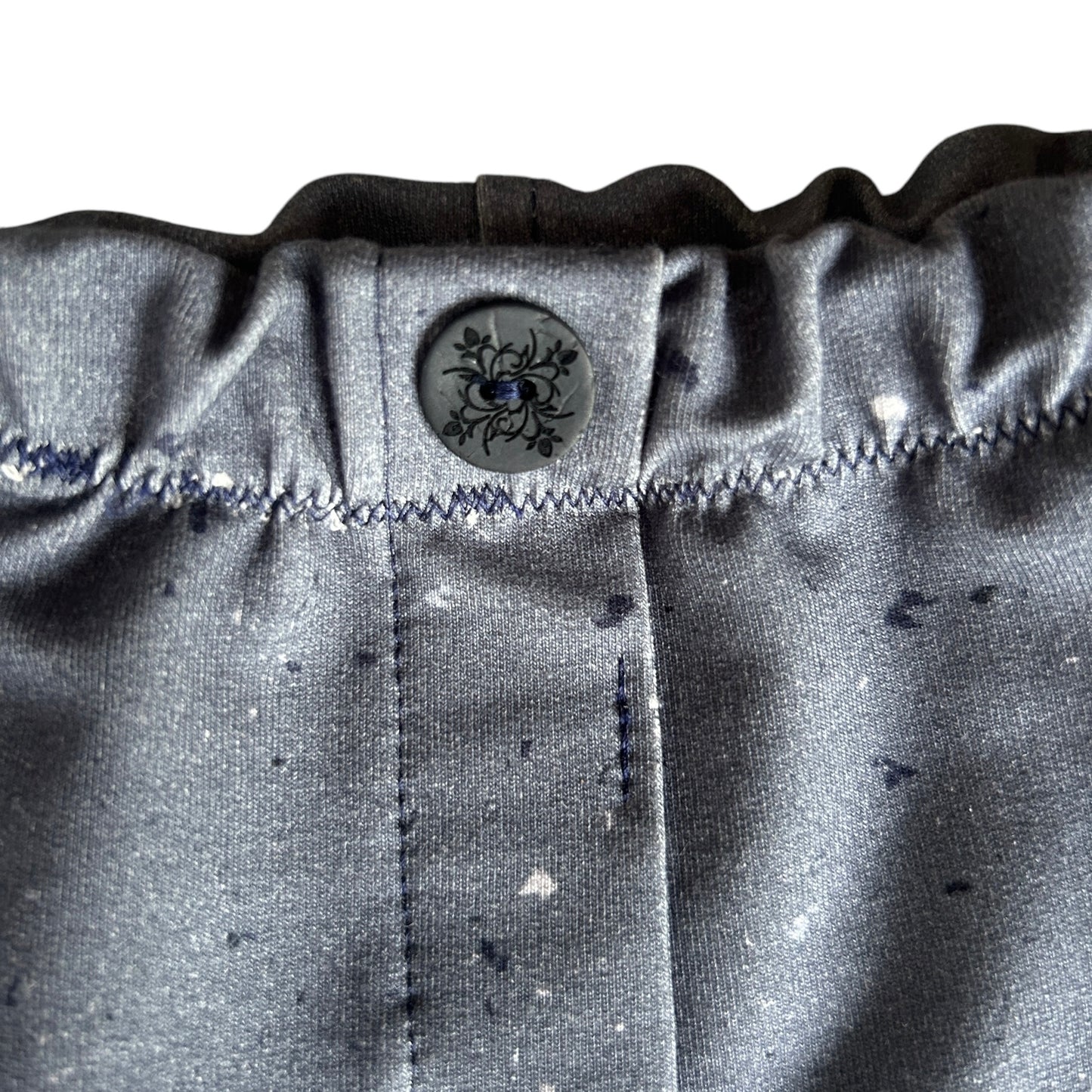 Shorts French Terry Dekor Blue Konfetti