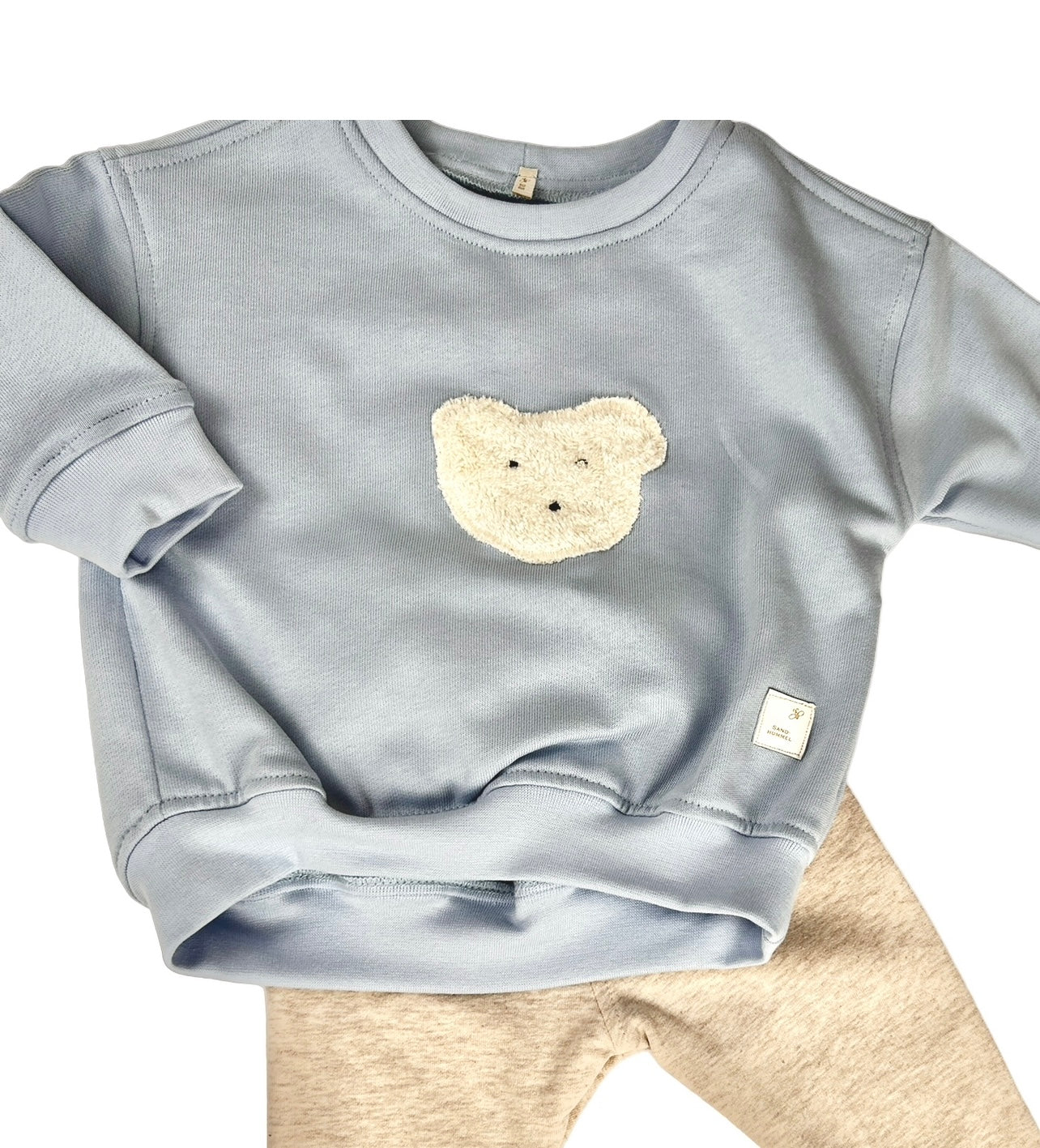 Sweat Shirt Applikation Bär oversized