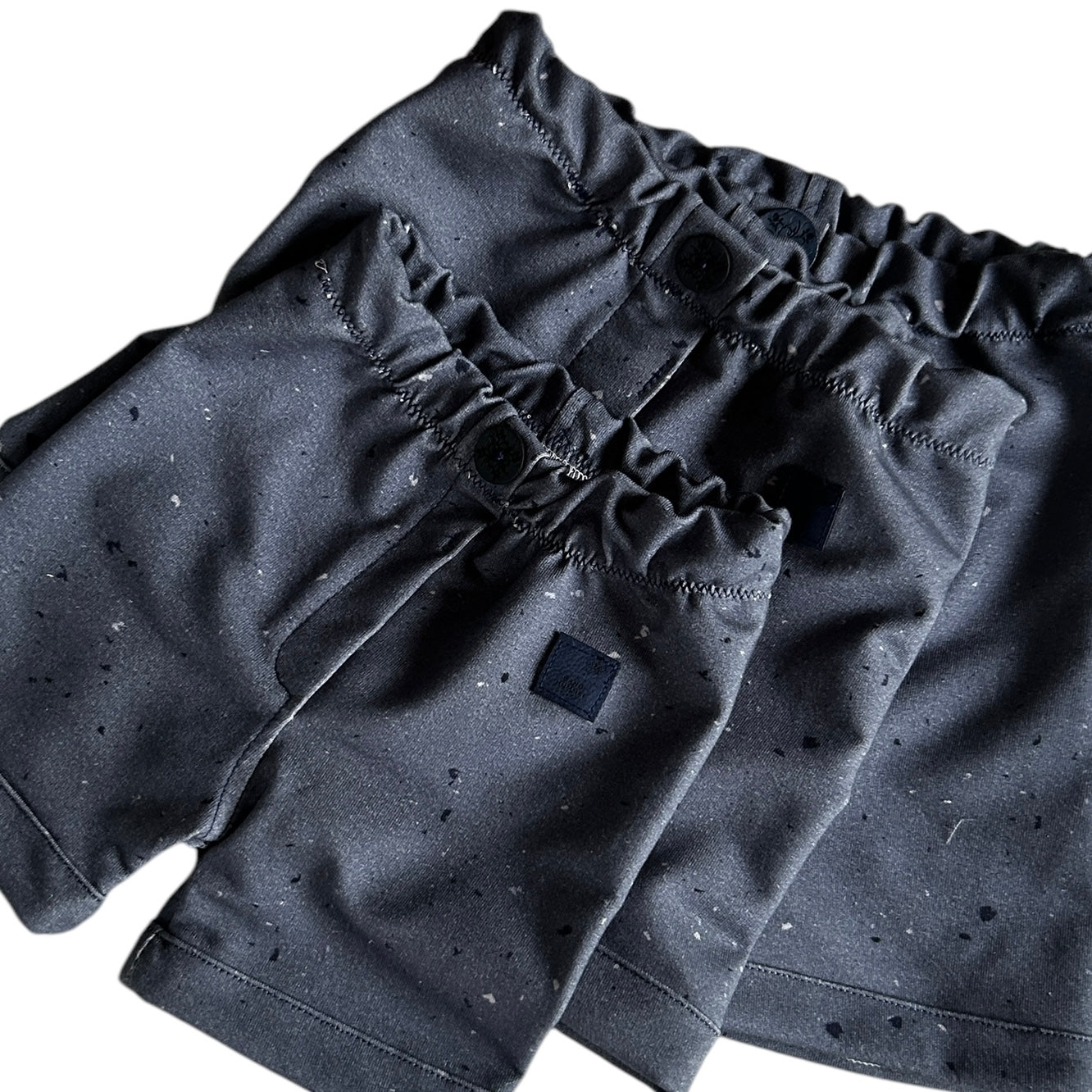 Shorts French Terry Dekor Blue Konfetti