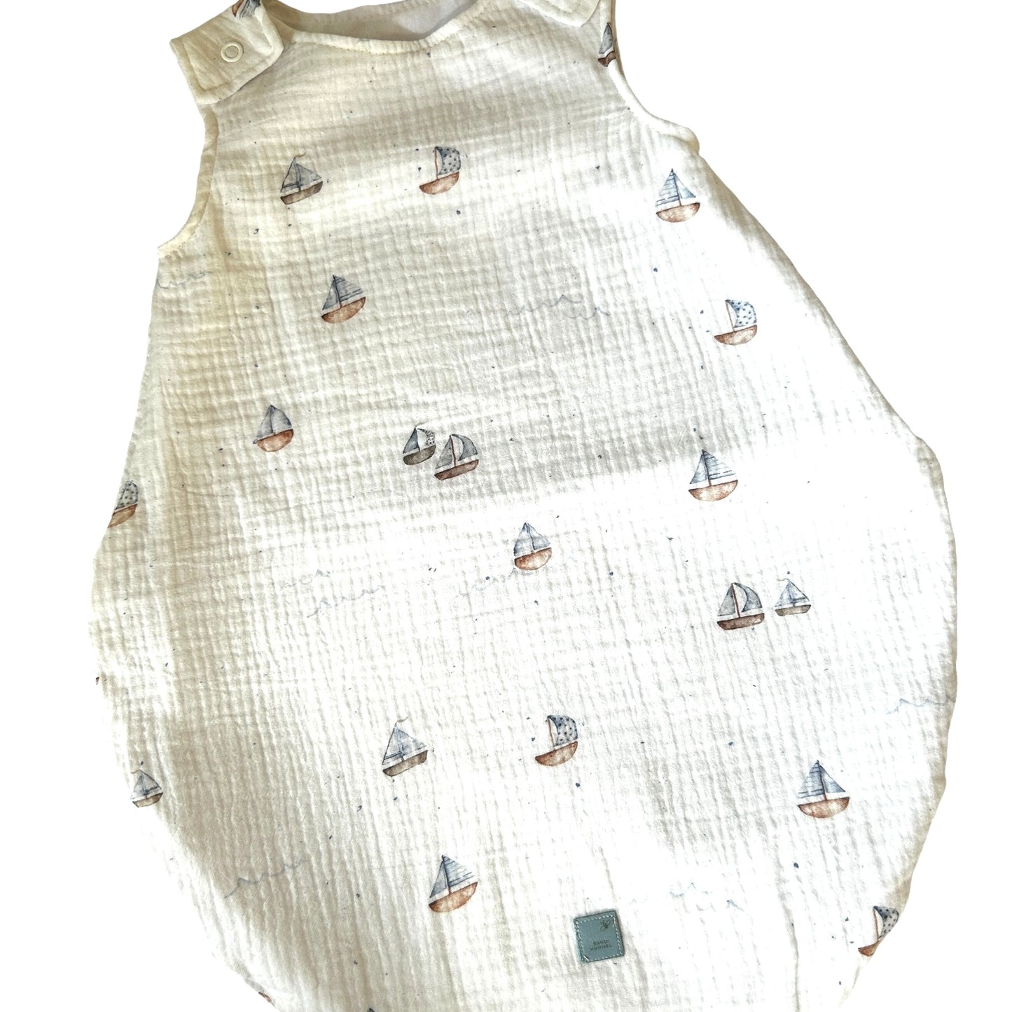 Schlafsack Sommer Musselin/Popelin gefüttert Dekor Boot
