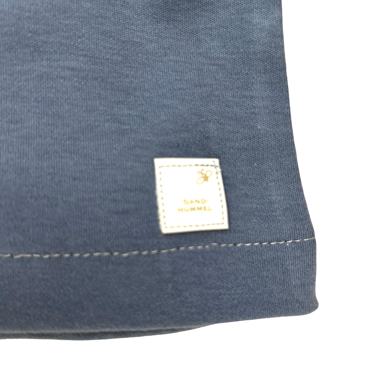 Shirt Jersey blau-grau Applikation Herz