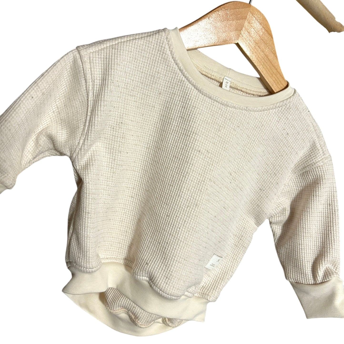 Pullover Baumwolle-Leinen hellbeige