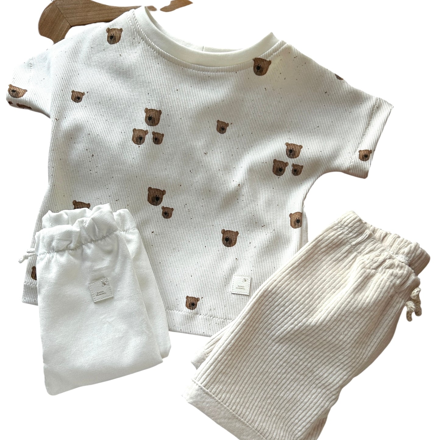 Shirt Rib Jersey Dekor Bärentrio