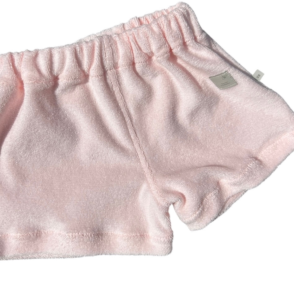 Hose kurz Frottee hellrosa