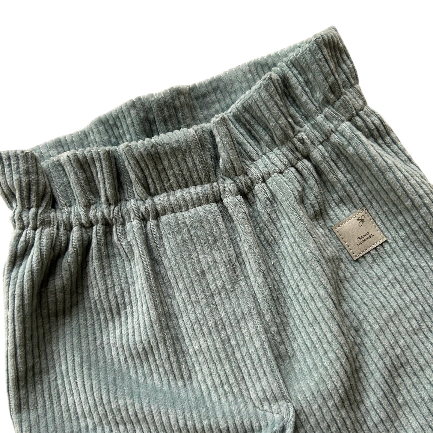 Hose lang Baumwoll-Breitcord salbei