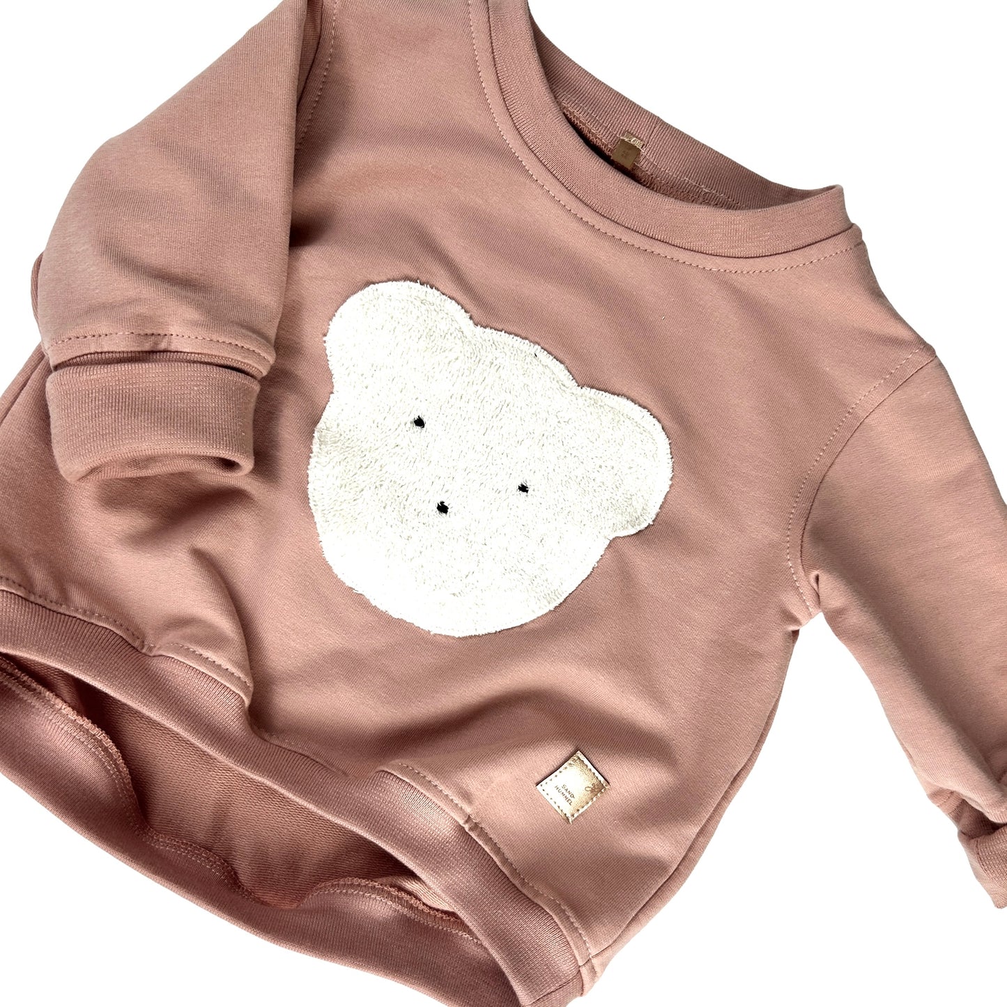 Sweat Shirt French Terry Applikation Bär