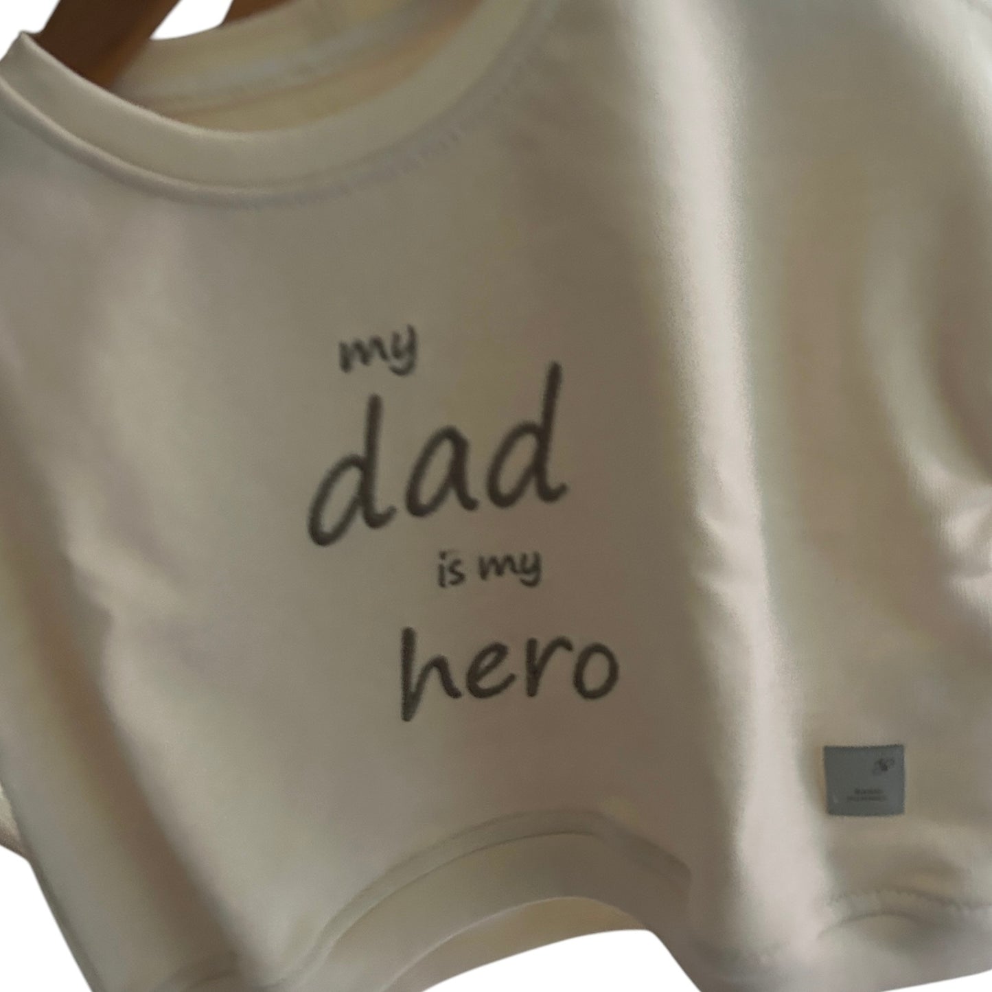 Sweat-Shirt French Terry „My dad is my hero“