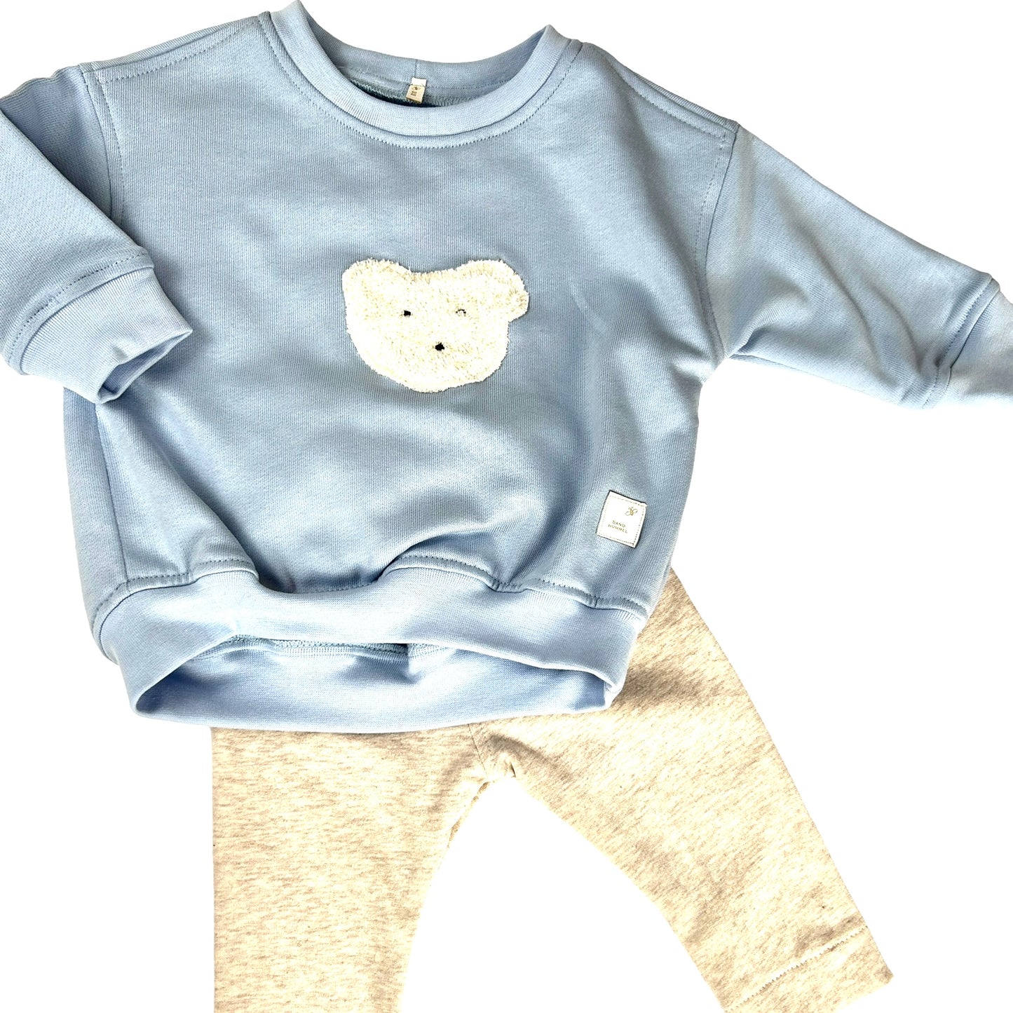 Sweat Shirt Applikation Bär oversized