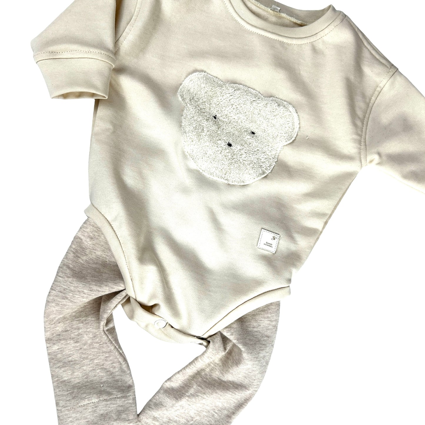 Romper Sweat mit Applikation Bär
