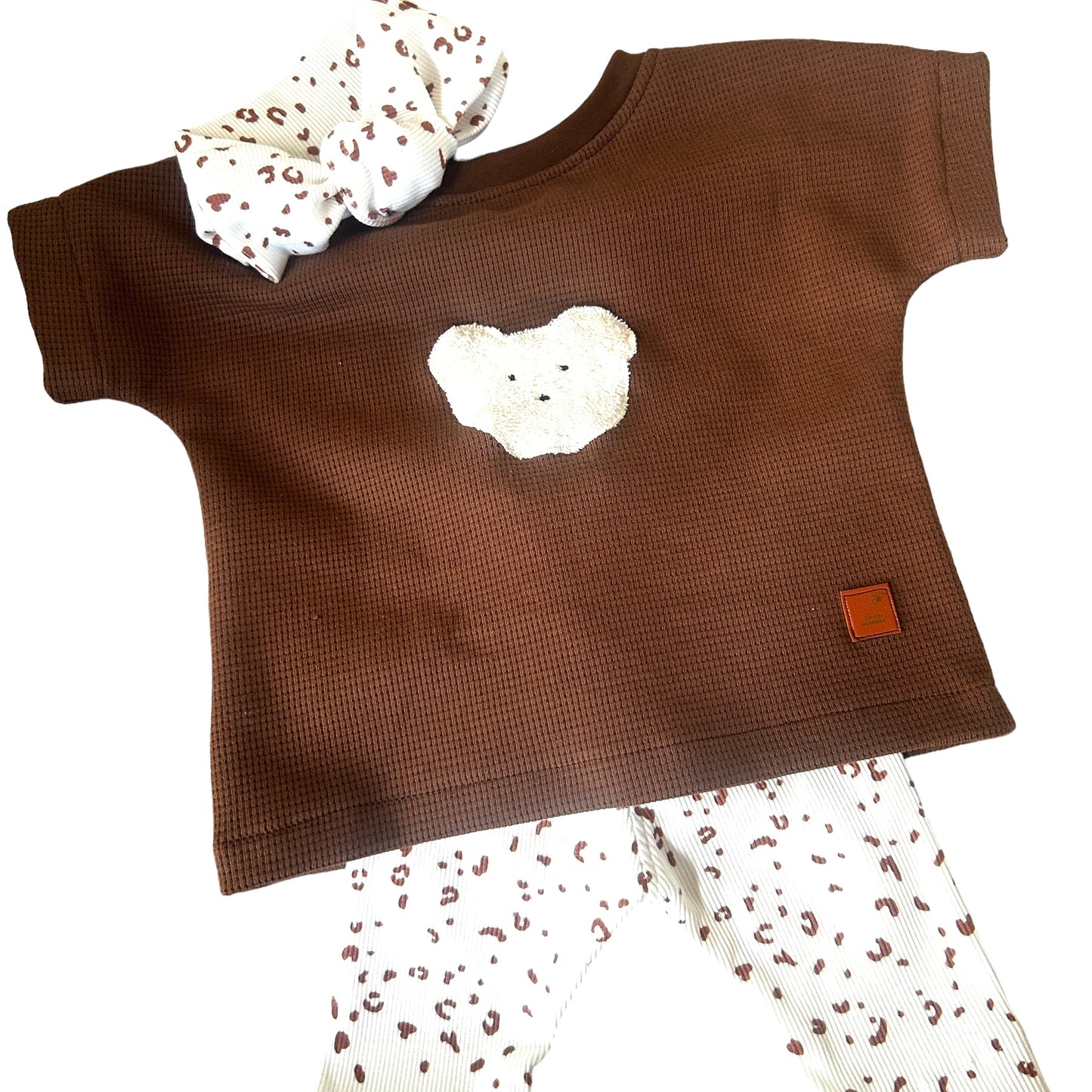 Leggins Rib Jersey Dekor Leo