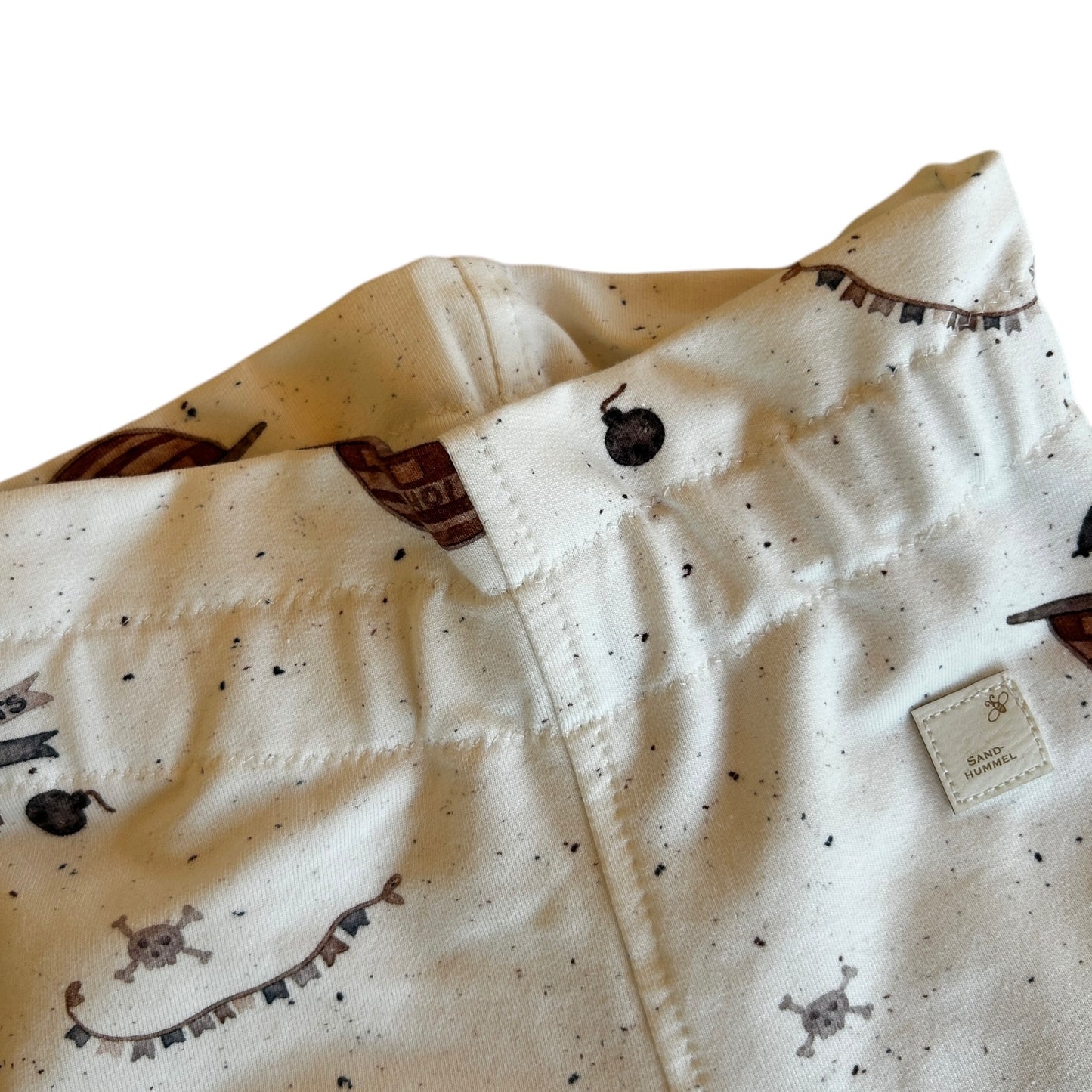 Leggins French Terry Dekor Piraten Gummibund