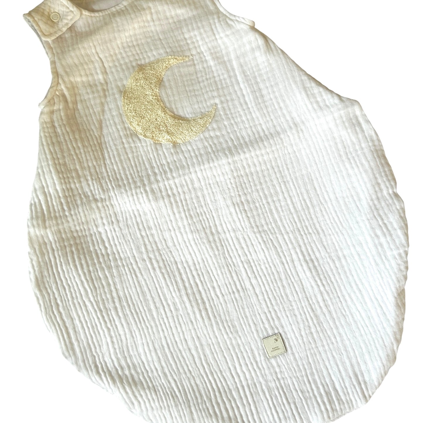 Schlafsack Sommer Musselin/Popelin gefüttert mit Applikation Mond