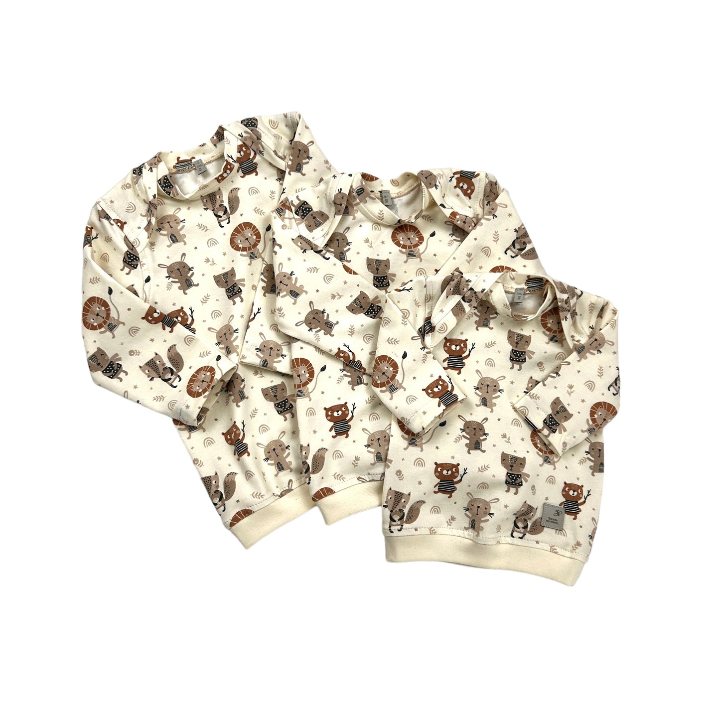 Basic Shirt amerikanisch Jersey Dekor Animals