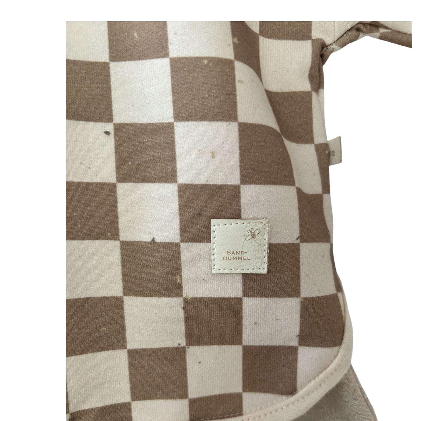 Shirt French Terry oversized Karo beige