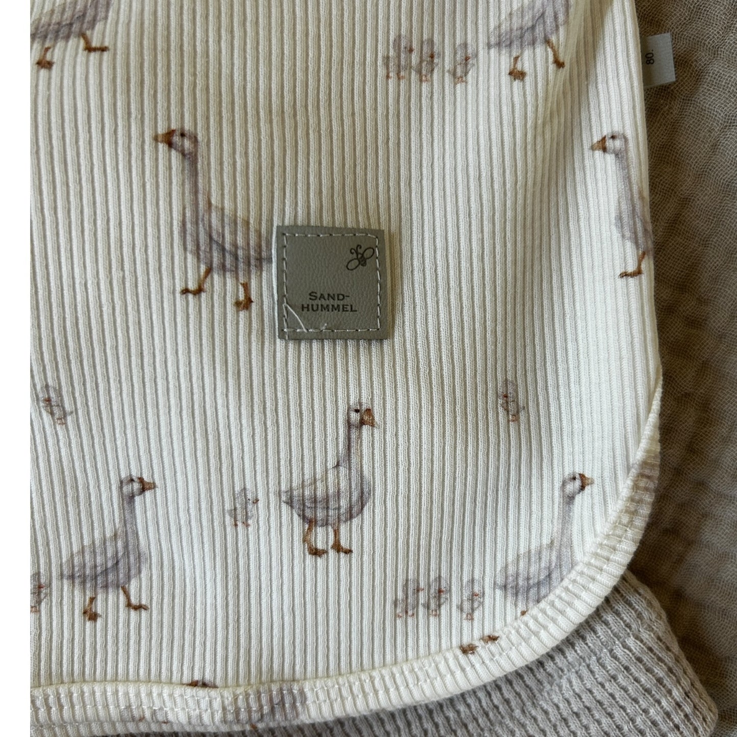 Shirt Rib Jersey Dekor Gänse oversized