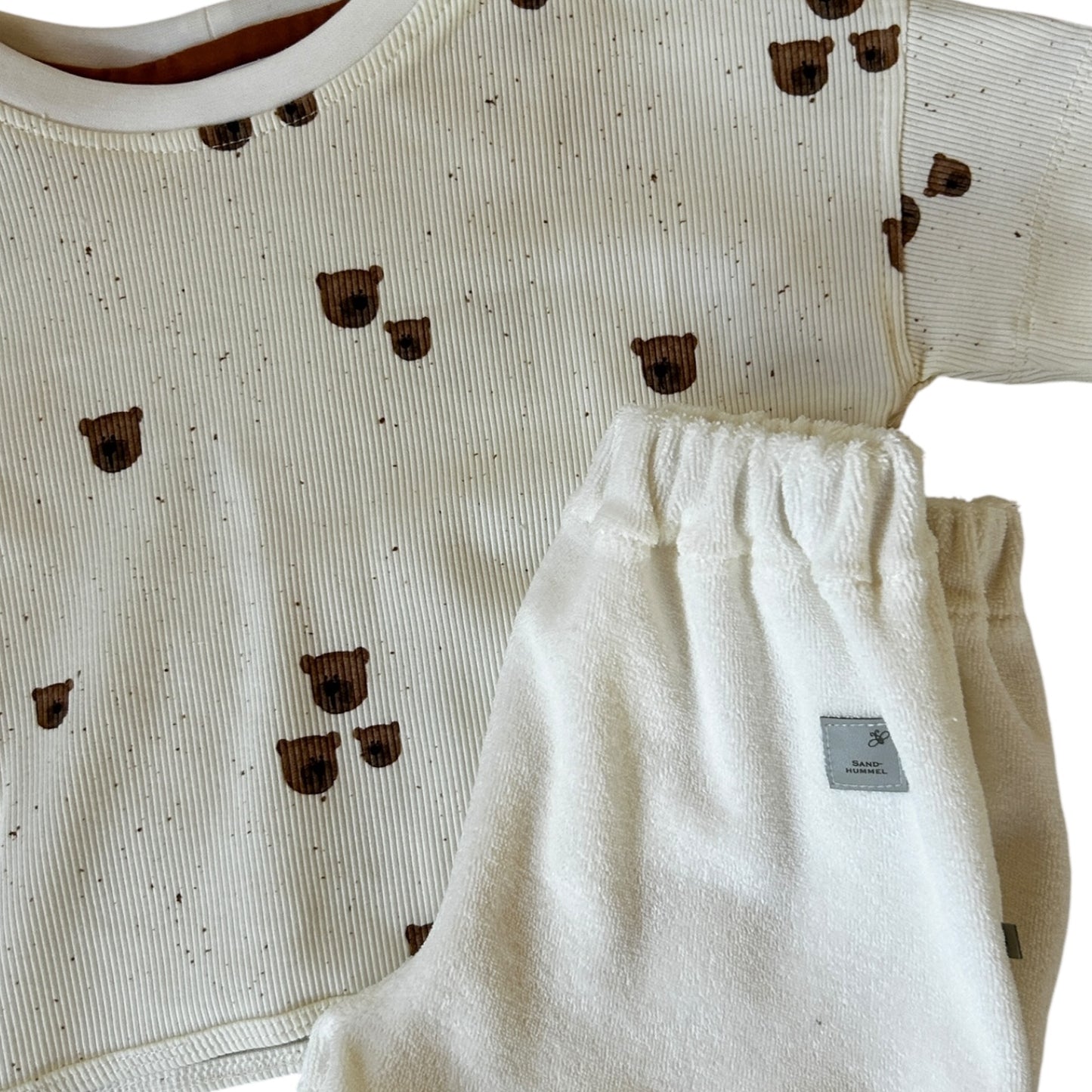 Shirt Rib Jersey Dekor Bärentrio oversized