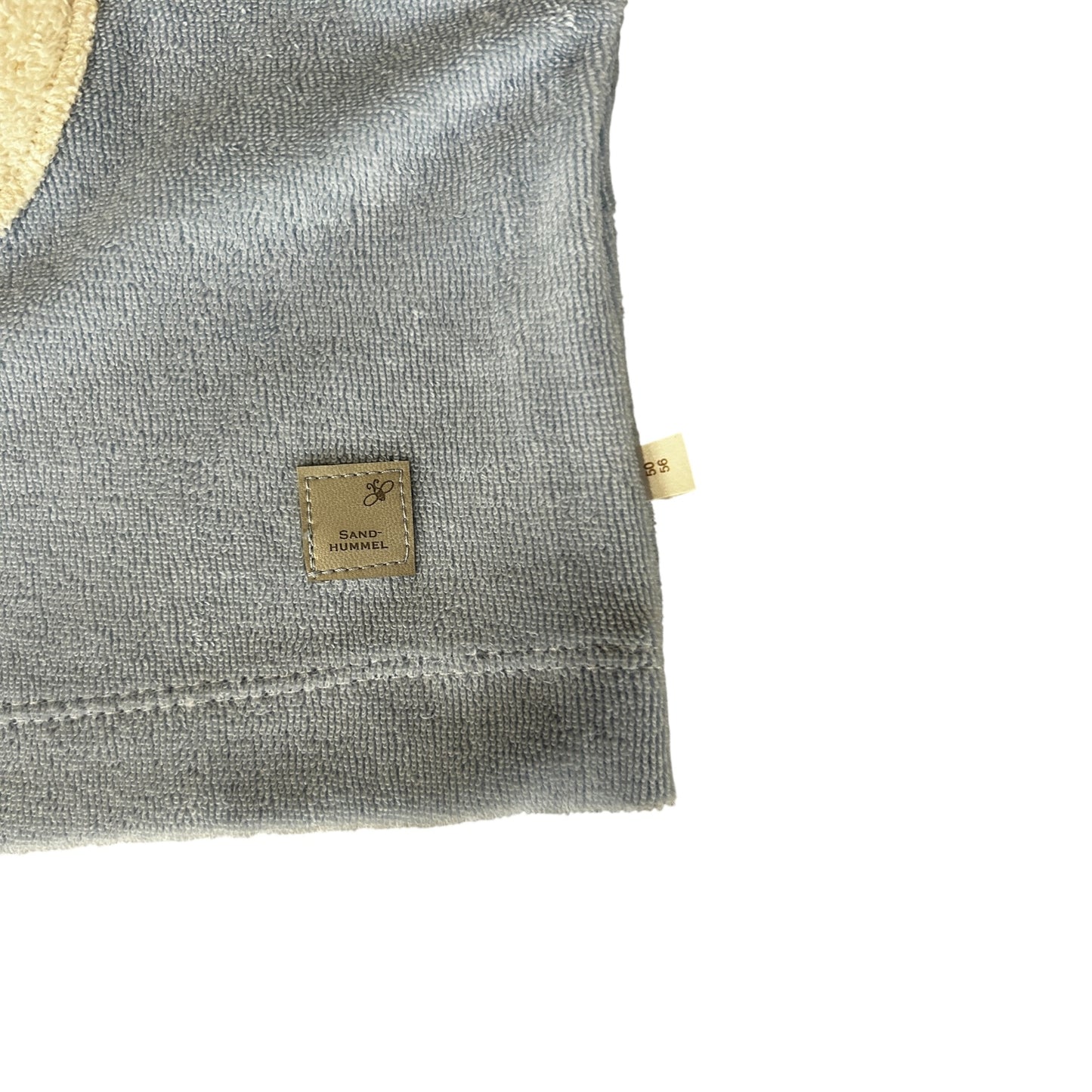 Shirt Strickfrottee hellblau Applikation Bär