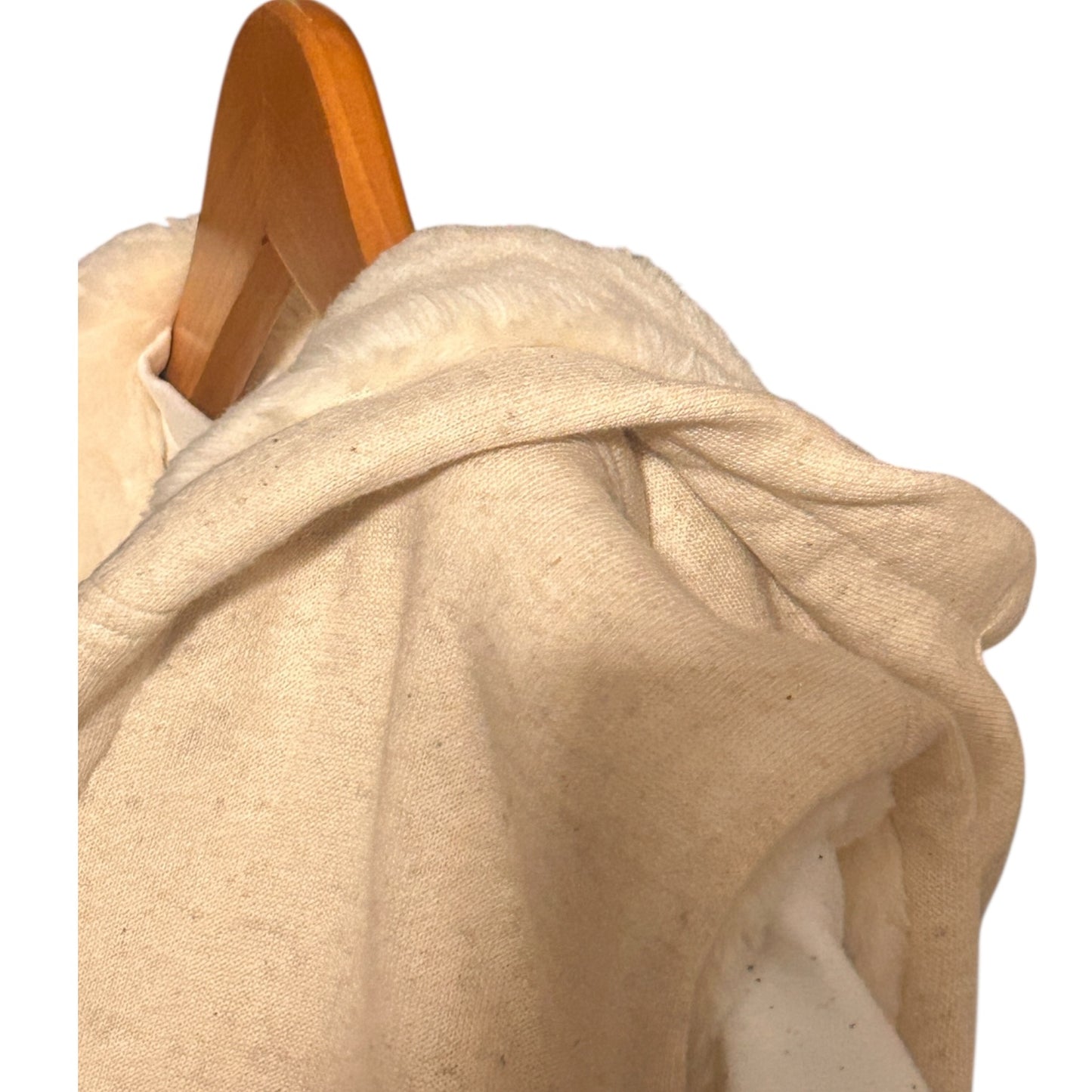 Kapuzen-Sweatweste mit Teddypluesch gefüttert