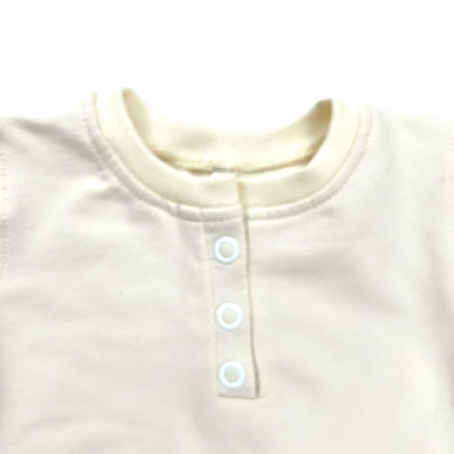 Basic-Shirt French Terry mit Knopfleiste vorne oversize uni