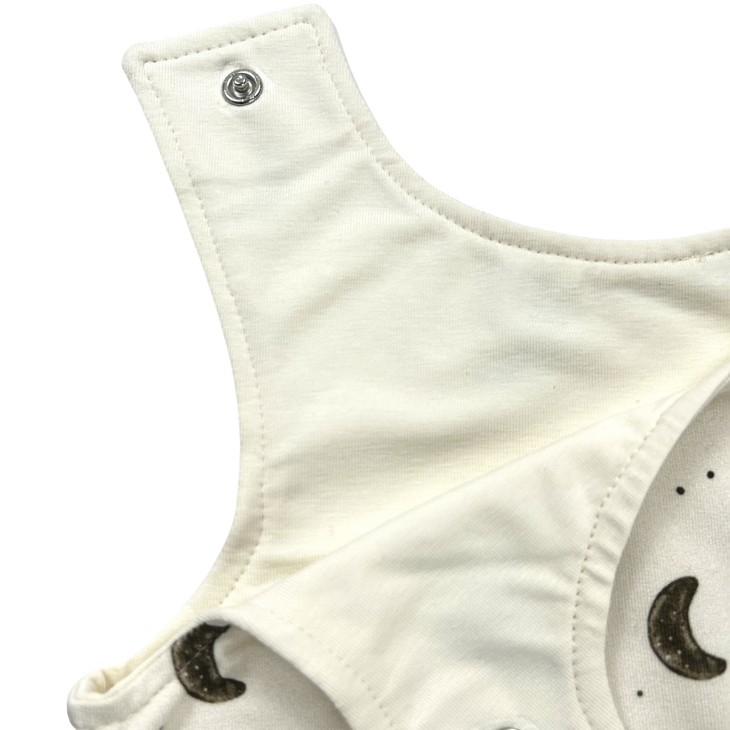 Schlafsack Frühjahr/Herbst French Terry/Jersey gefüttert Dekor Mond