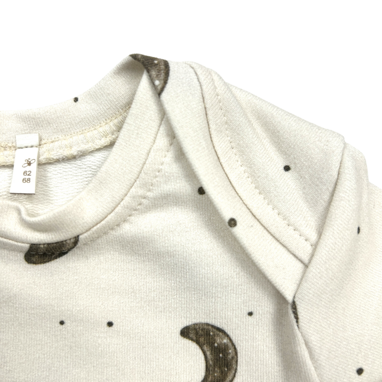 Basic-Shirt amerikanisch French Terry Dekor Mond