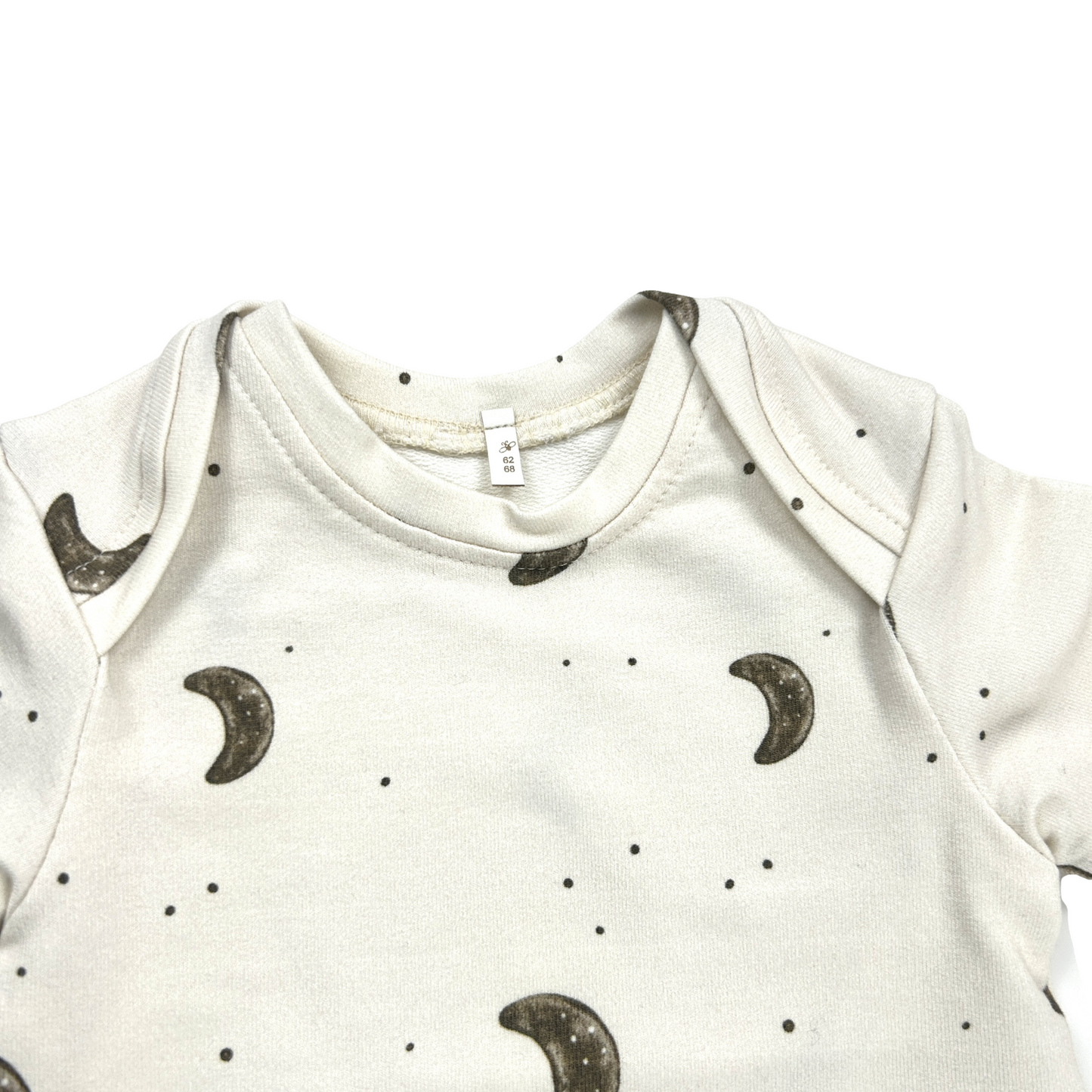 Basic-Shirt amerikanisch French Terry Dekor Mond