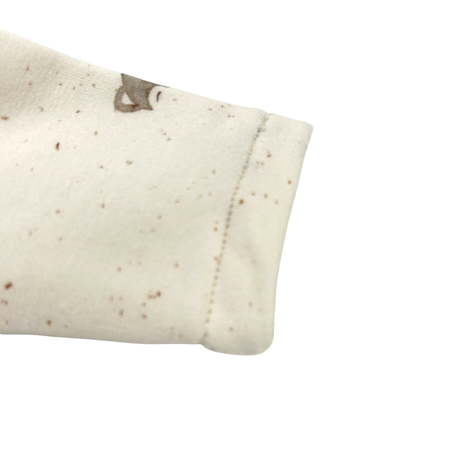 Basic-Shirt amerikanisch French Terry Dekor Fuchs