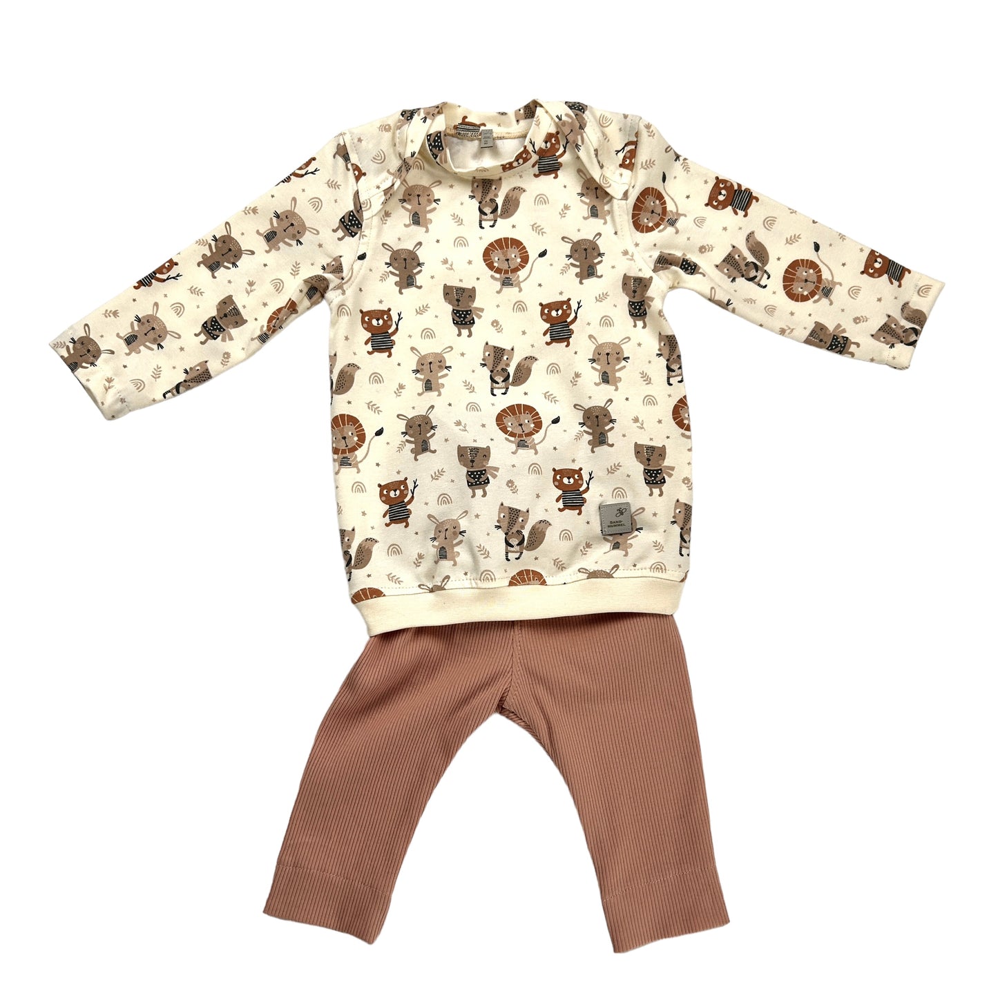 Basic Shirt amerikanisch Jersey Dekor Animals