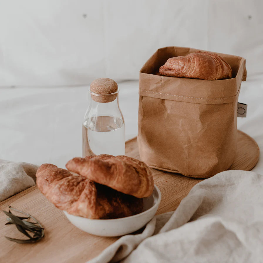 Paperbag abwaschbar natur klein