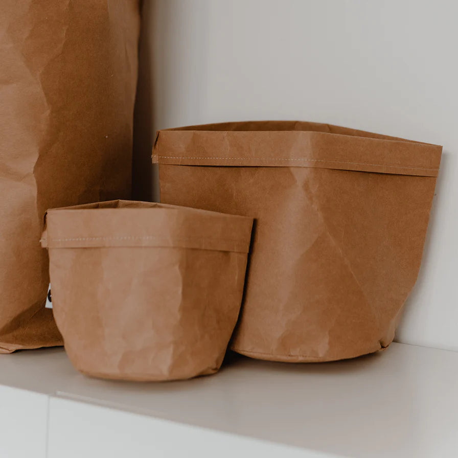 Paperbag abwaschbar natur klein