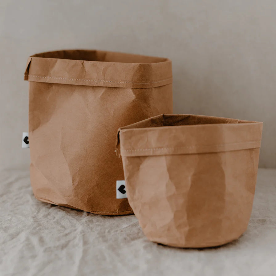 Paperbag abwaschbar natur klein