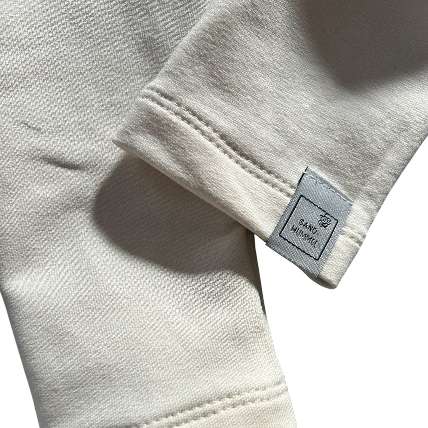 Leggins French Terry uni vanille mit Paperbag Gummibund