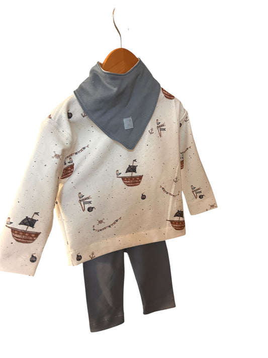 Shirt French Terry Dekor Piraten