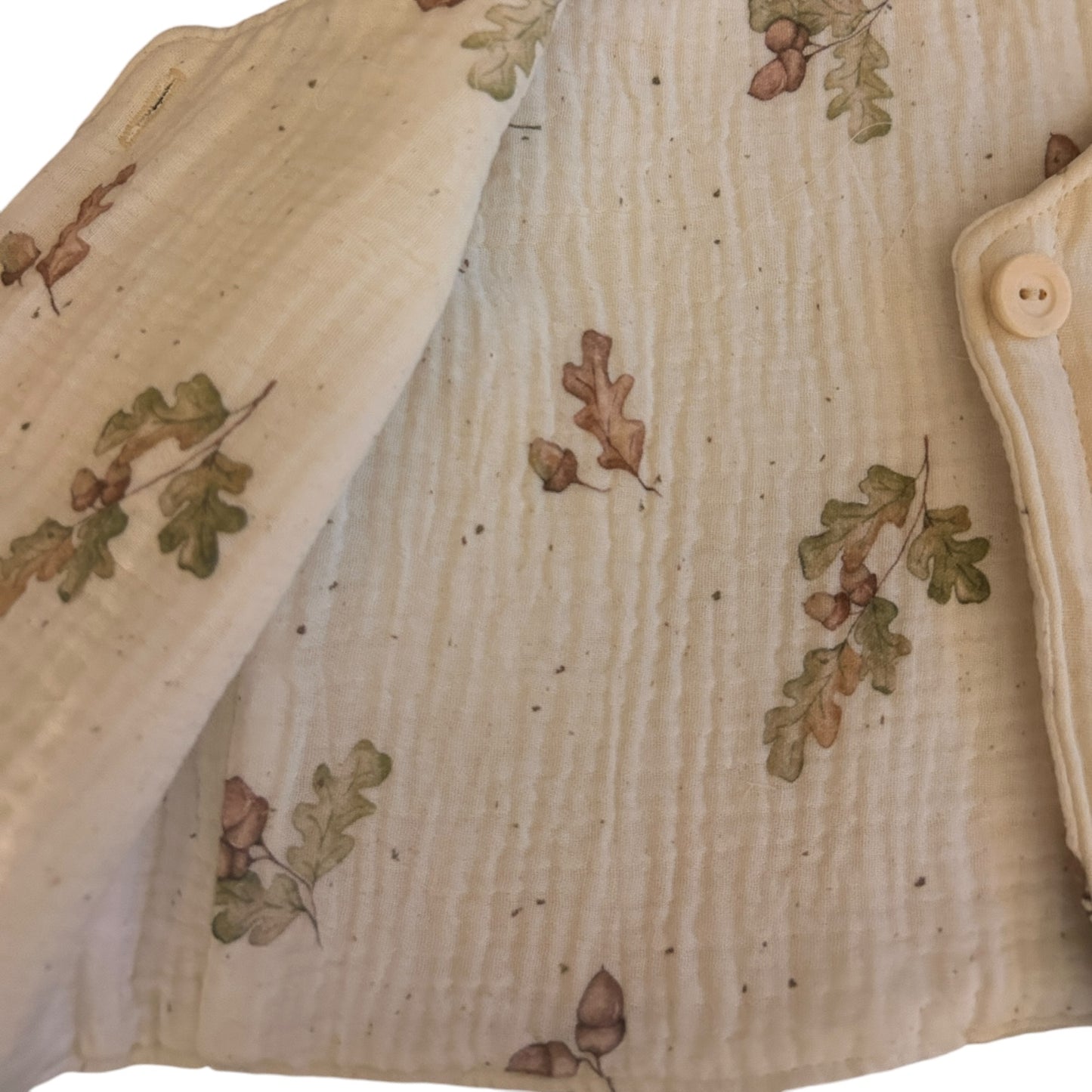 Steppweste aus Musselin mit Musselin  gefüttert