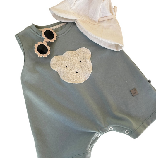 Sommerstrampler Sweat Salbei